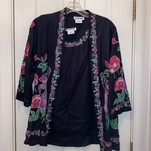 Longsleeve top with tank top underneath